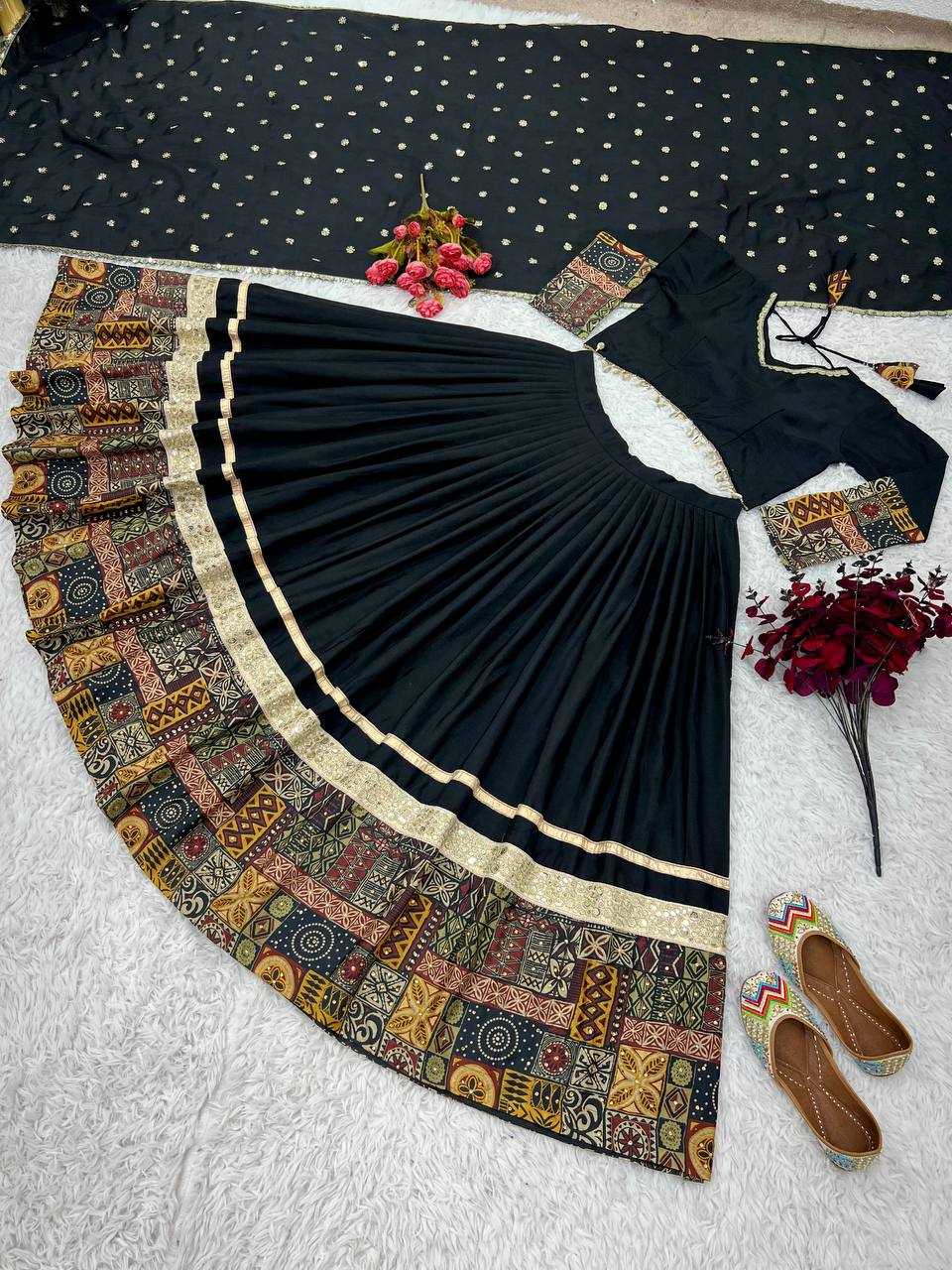 YNF CHINON SILK RZSR 3072 WHOLESALE LEHENGAS MANUFACTURER